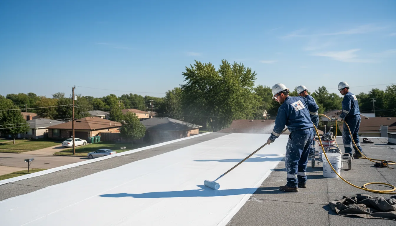 Commercial roof coating in West Bloomfield, NY near me